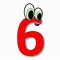 Image result for Printable Bubble Number 6