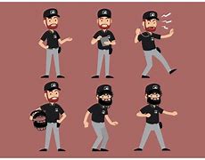 Image result for Cartoon Baseball Player Umpire