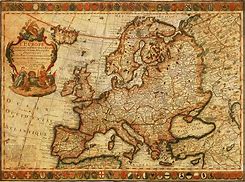 Image result for Antique Map of Europe