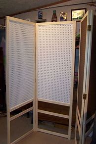 Image result for Pegboard Stand with Folding Legs