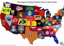 Image result for Favorite College Football Team Map