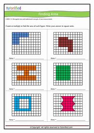 Image result for 3rd Grade Math Area Worksheets