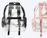 Image result for Victoria Secret Pink Clear Backpack