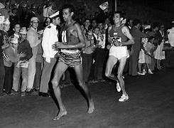 Image result for Abebe Bikila Running