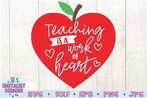 Image result for Teacher Apple with Heart Clip Art