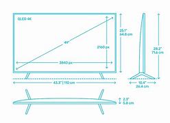 Image result for Dimensions of 50 Inch Samsung TV