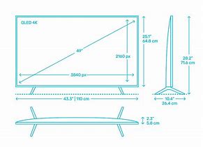 Image result for Flat Screen TV Dimensions Width