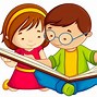 Image result for Baby Girl Reading Book Clip Art