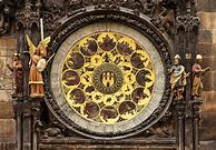 Image result for Prague Statues On Building with Astronomical Clock
