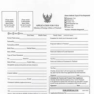 Image result for Visa Application Form