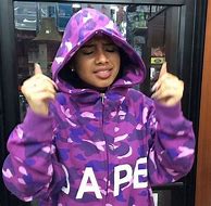 Image result for WGM BAPE Hoodie White Man Wearing