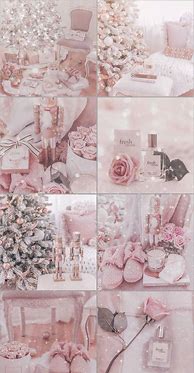 Image result for Cream Pink Collage Wallpaper