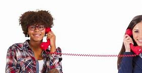 Image result for Two People Talking On Phone