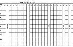 Image result for 5S Housekeeping Schedule