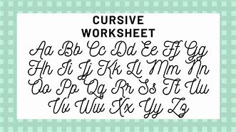 Image result for English Cursive Letters