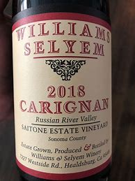 Image result for Williams Selyem Carignan Saitone Estate