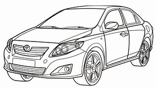 Image result for 2019 Toyota Corolla Sedan Colouring Pages