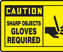 Image result for Sharp Object Safety Symbol