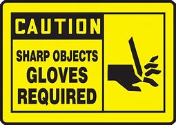 Image result for Sharp Objects Sign