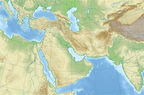 Image result for Middle East Topographic Map