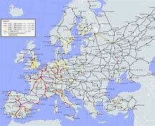 Image result for West Europe Train Map