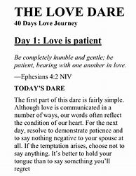 Image result for 40-Day Love Dare Day 23