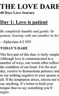 Image result for The Love Dare 40-Day Challenge