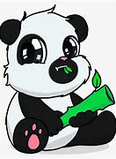 Image result for Cute Kawaii Drawings Panda Eating Bamboo