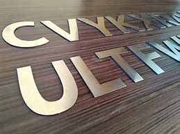 Image result for Stainless Steel Letters