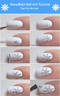 Image result for Grey Snowflake Nail Art