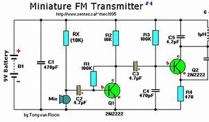 Image result for 2 Transistor FM Transmitter