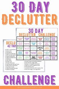 Image result for 90 Day Declutter Challenge Printable Free