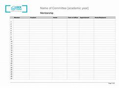 Image result for Sample Committee Members List