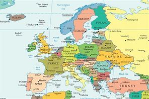 Image result for Europe Map with Cities