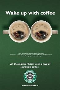 Image result for Starbucks Print Ad