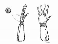 Image result for Robot Hand Drawing Anime