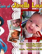 Image result for 1st Birthday and Christening Invitation Card