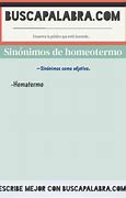Image result for homeotermo