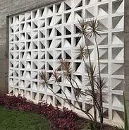 Image result for Block Wall with Lattice