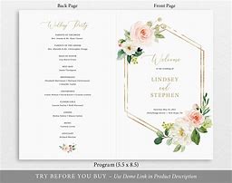Image result for Wedding Program Designs Free