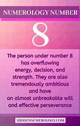 Image result for Number 8 Numerology Personality