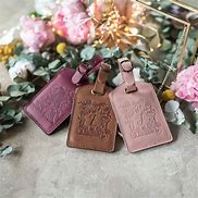 Image result for leather bag tag for womens