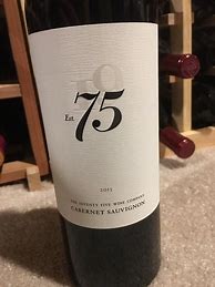 Image result for The Seventy Five Company Cabernet Sauvignon Amber Knolls