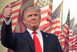 Image result for Trump with Flag