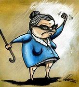 Image result for Grouchy Old Woman Cartoon