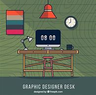 Image result for Graphic Designer Desk Vector