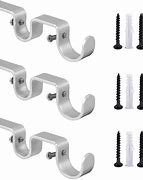 Image result for Curtain Rod Brackets 2 Inch
