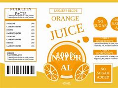 Image result for Orange Juice Label Design