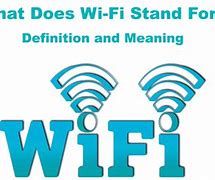 Image result for Wi-Fi Meaning Acronym