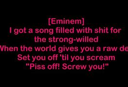 Image result for Lyrics Rap Venom Eminem